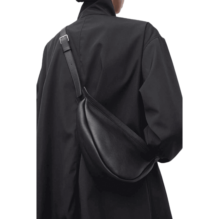 The Row Small Slouchy Banana Bag in Leather