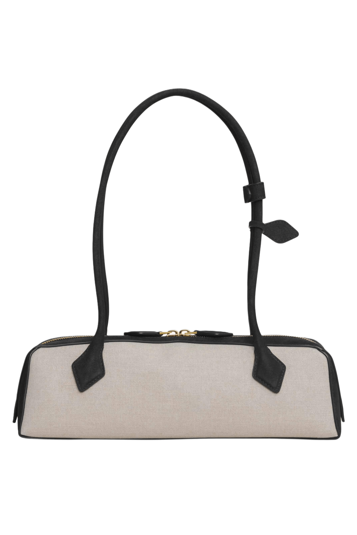 Alaia Le Teckel Mittlere Tasche aus Canvas und Nubukleder