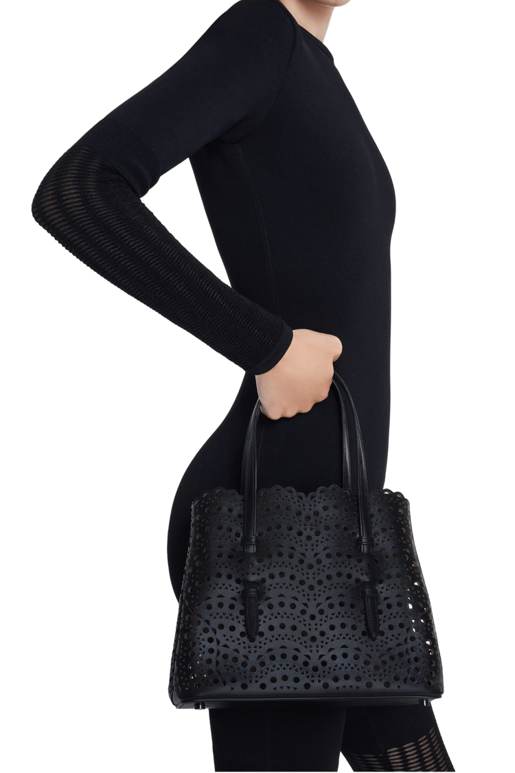 Alaia Mina 25 Bag In Vienne Wave Calfskin