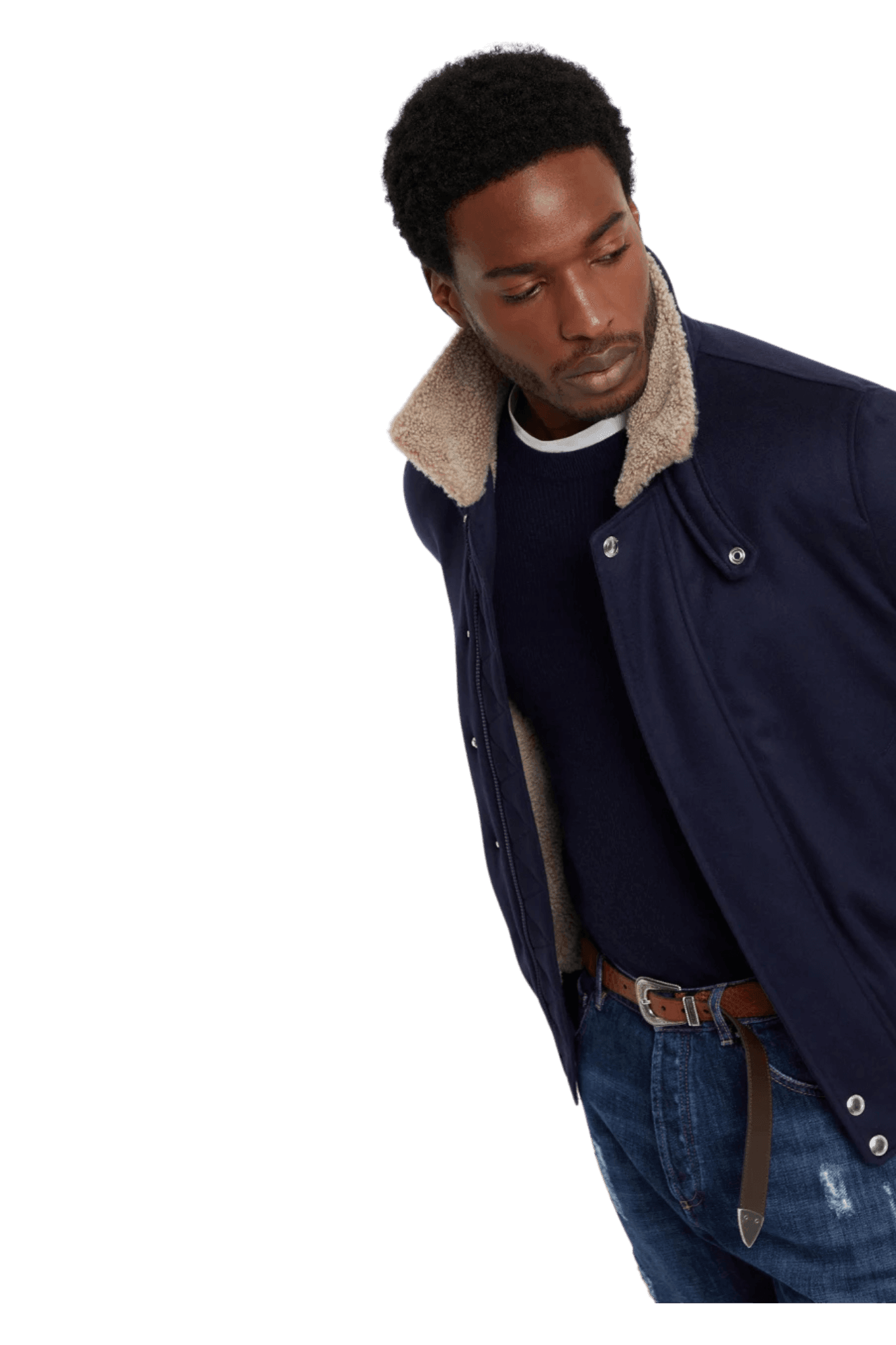 <tc>Brunello Cucinelli</tc> Suéter de cachemira con canalé inglés para hombre