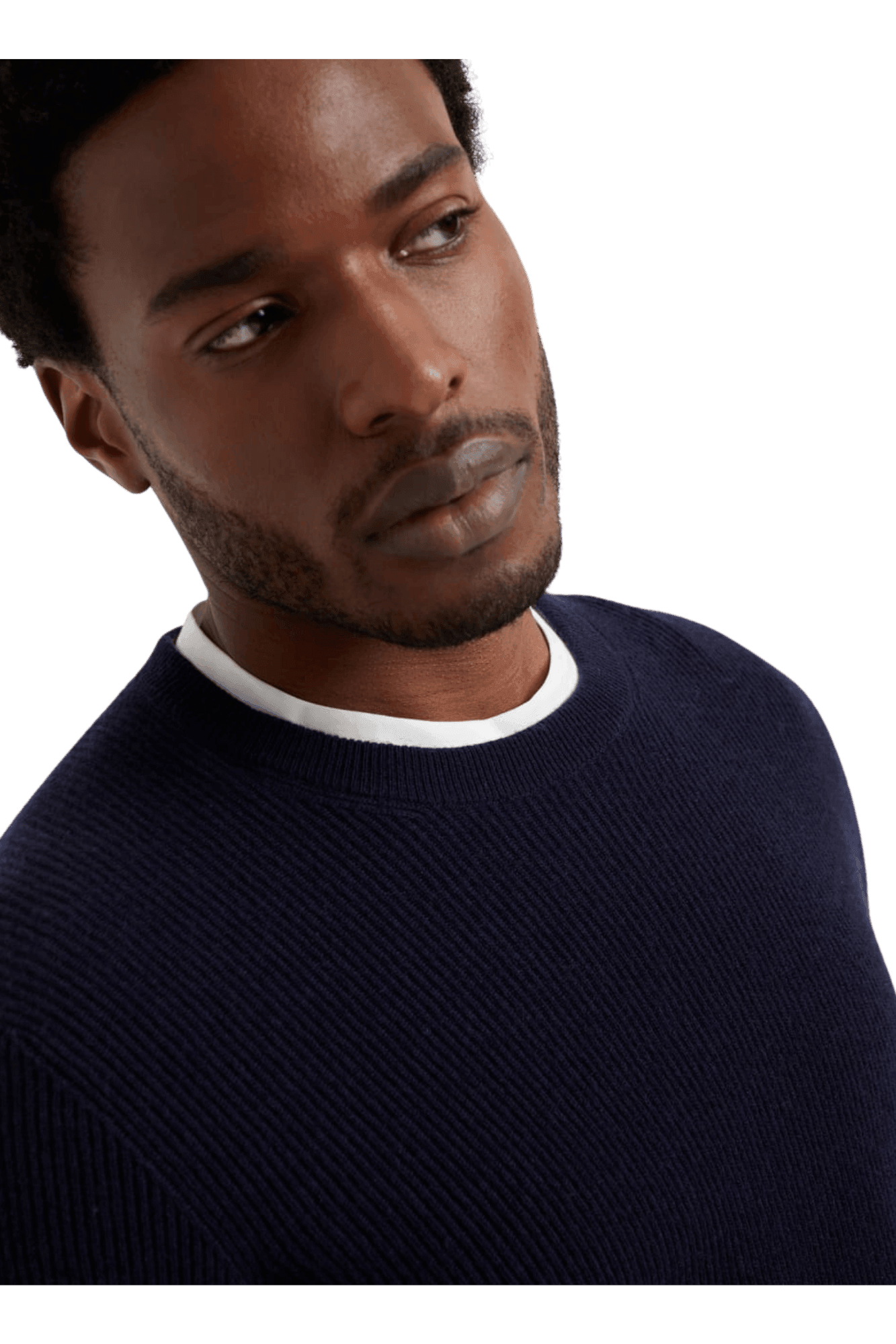 <tc>Brunello Cucinelli</tc> Suéter de cachemira con canalé inglés para hombre