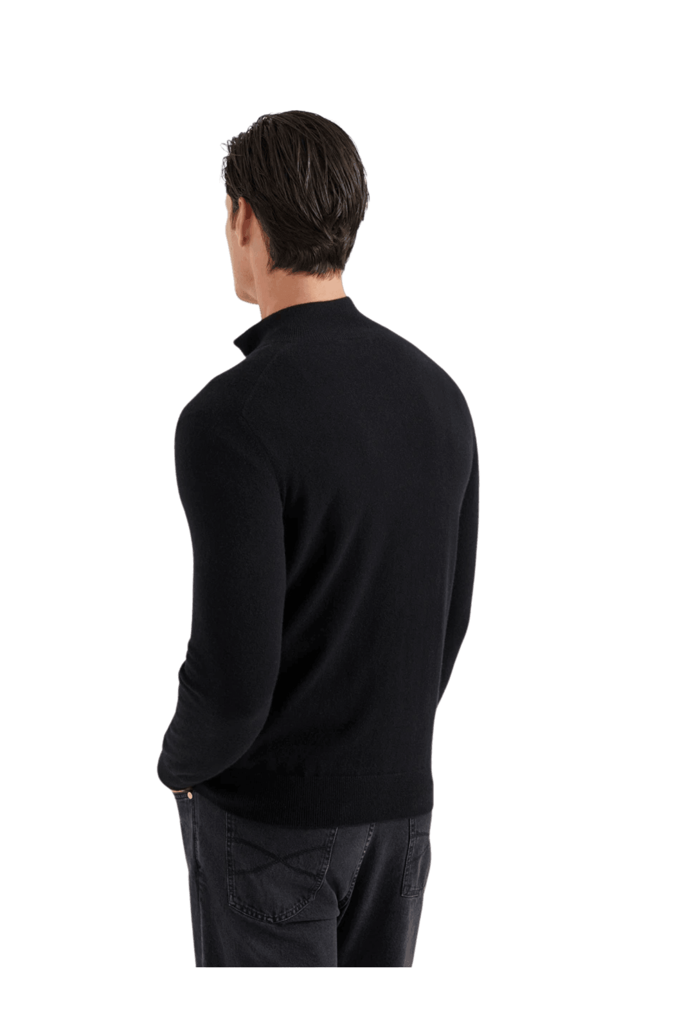 Brunello Cucinelli Men's Cashmere Turtleneck Sweater With Zipper