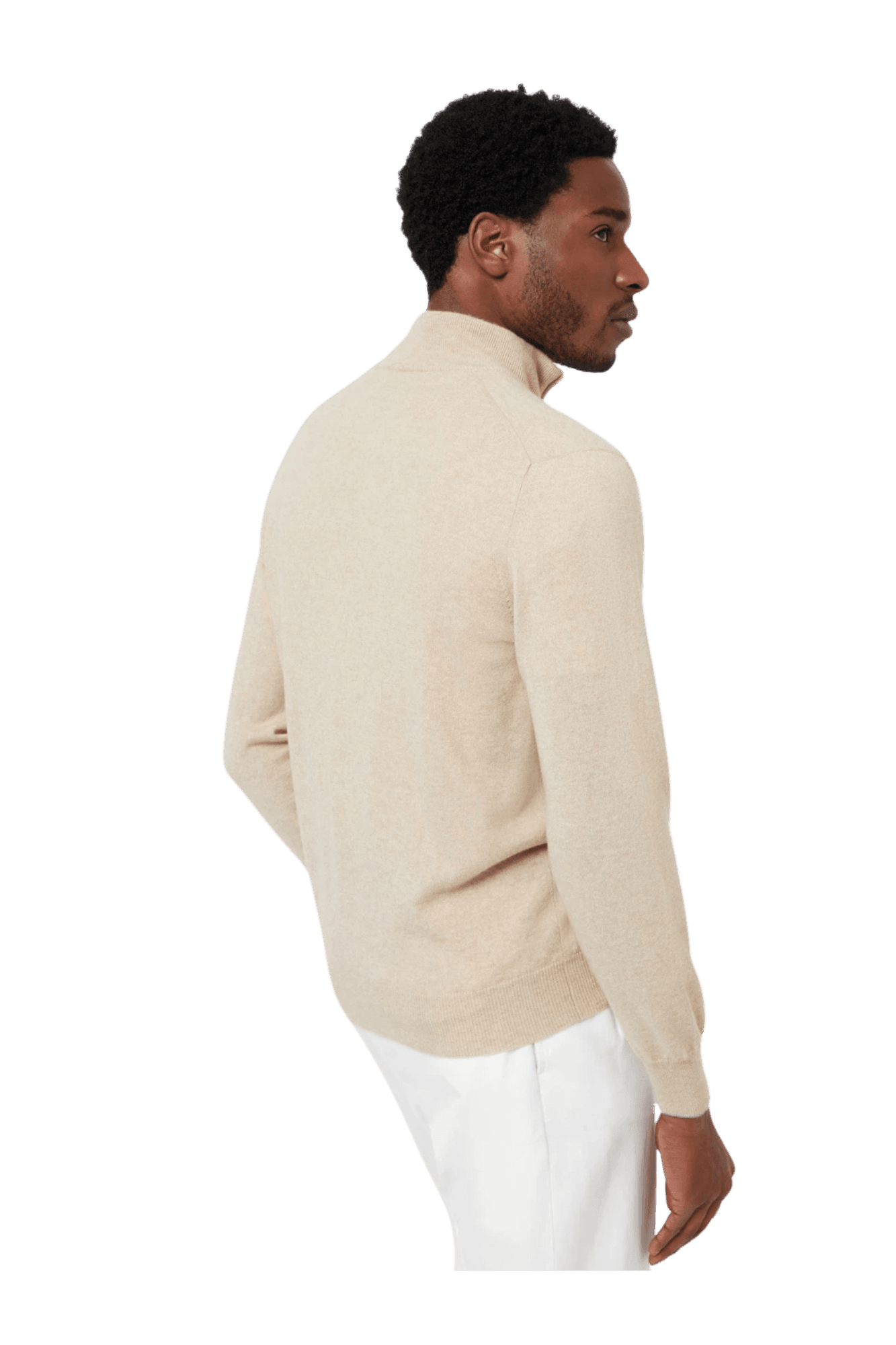 Brunello Cucinelli Men's Cashmere Turtleneck Sweater With Zipper