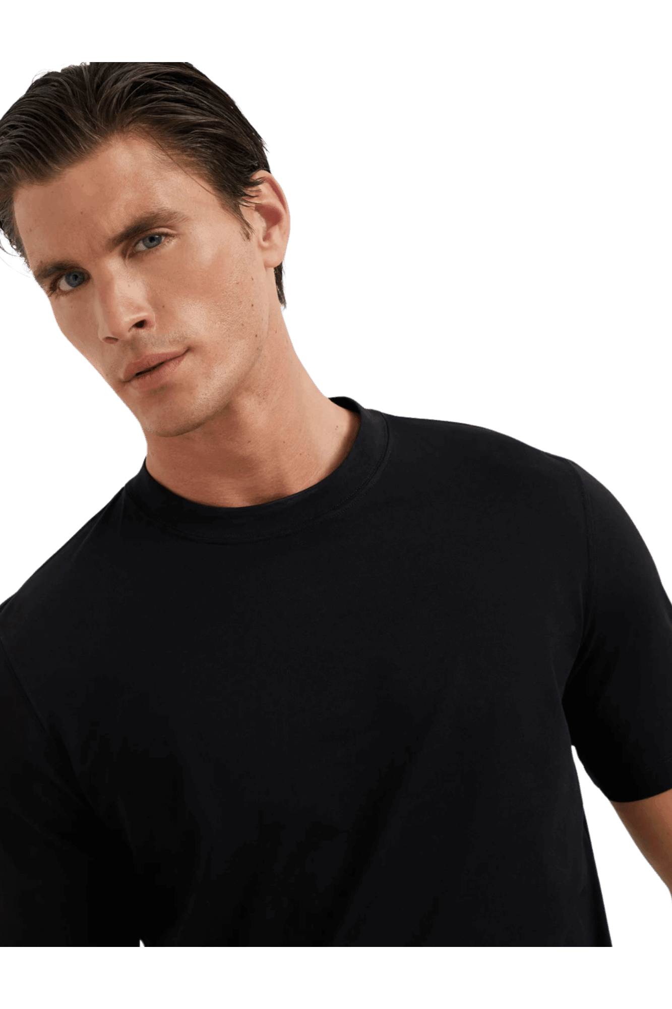 <tc>Brunello Cucinelli</tc> เสื้อยืดคอกลมผ้าคอตตอนเจอร์ซีย์สำหรับผู้ชาย