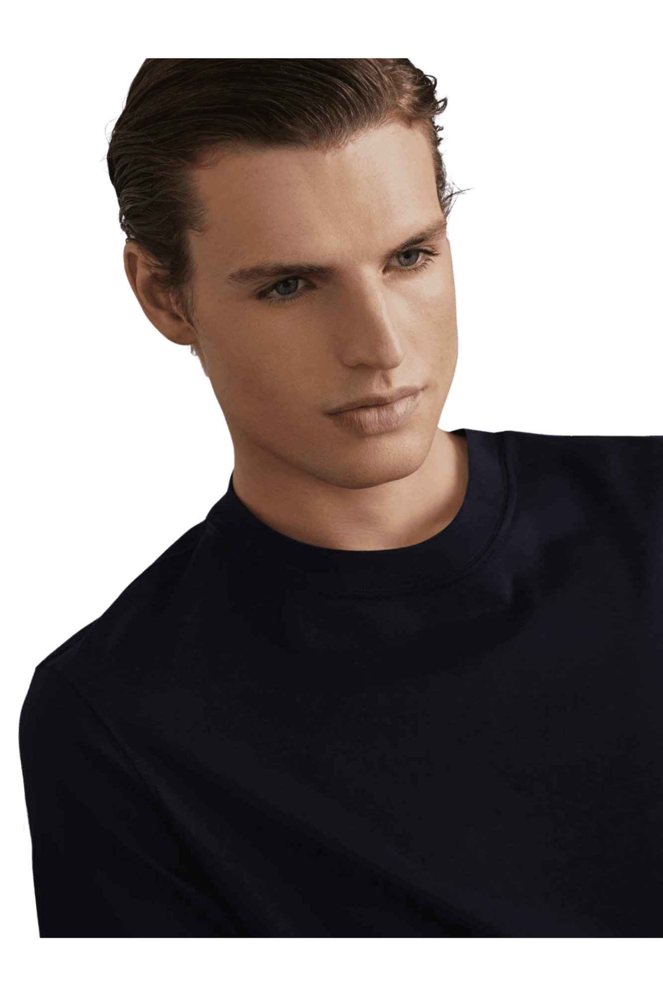 <tc>Brunello Cucinelli</tc> เสื้อยืดคอกลมผ้าคอตตอนเจอร์ซีย์สำหรับผู้ชาย
