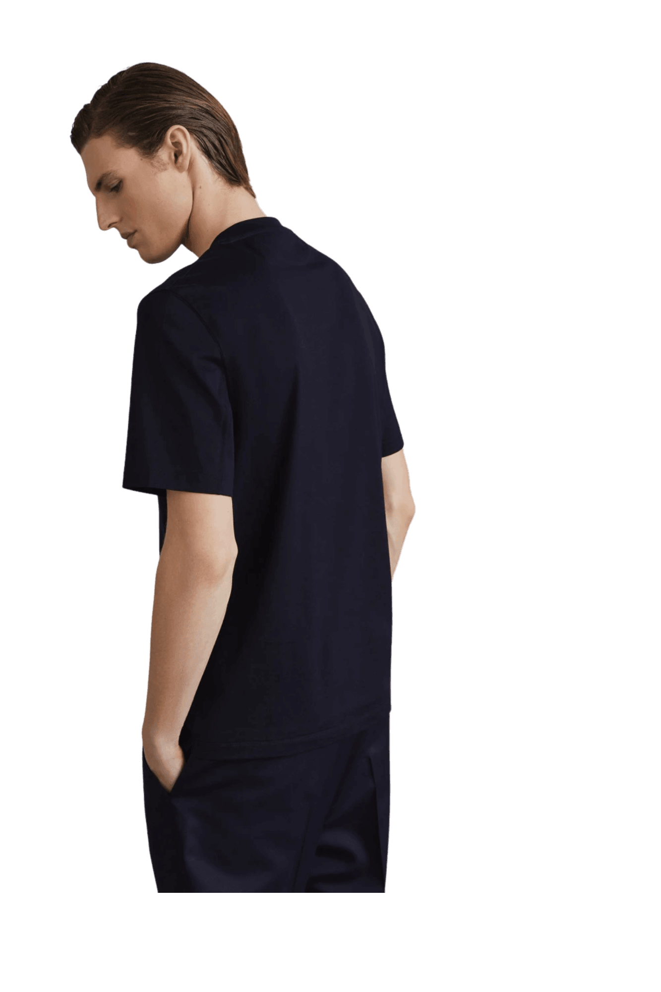 <tc>Brunello Cucinelli</tc> เสื้อยืดคอกลมผ้าคอตตอนเจอร์ซีย์สำหรับผู้ชาย