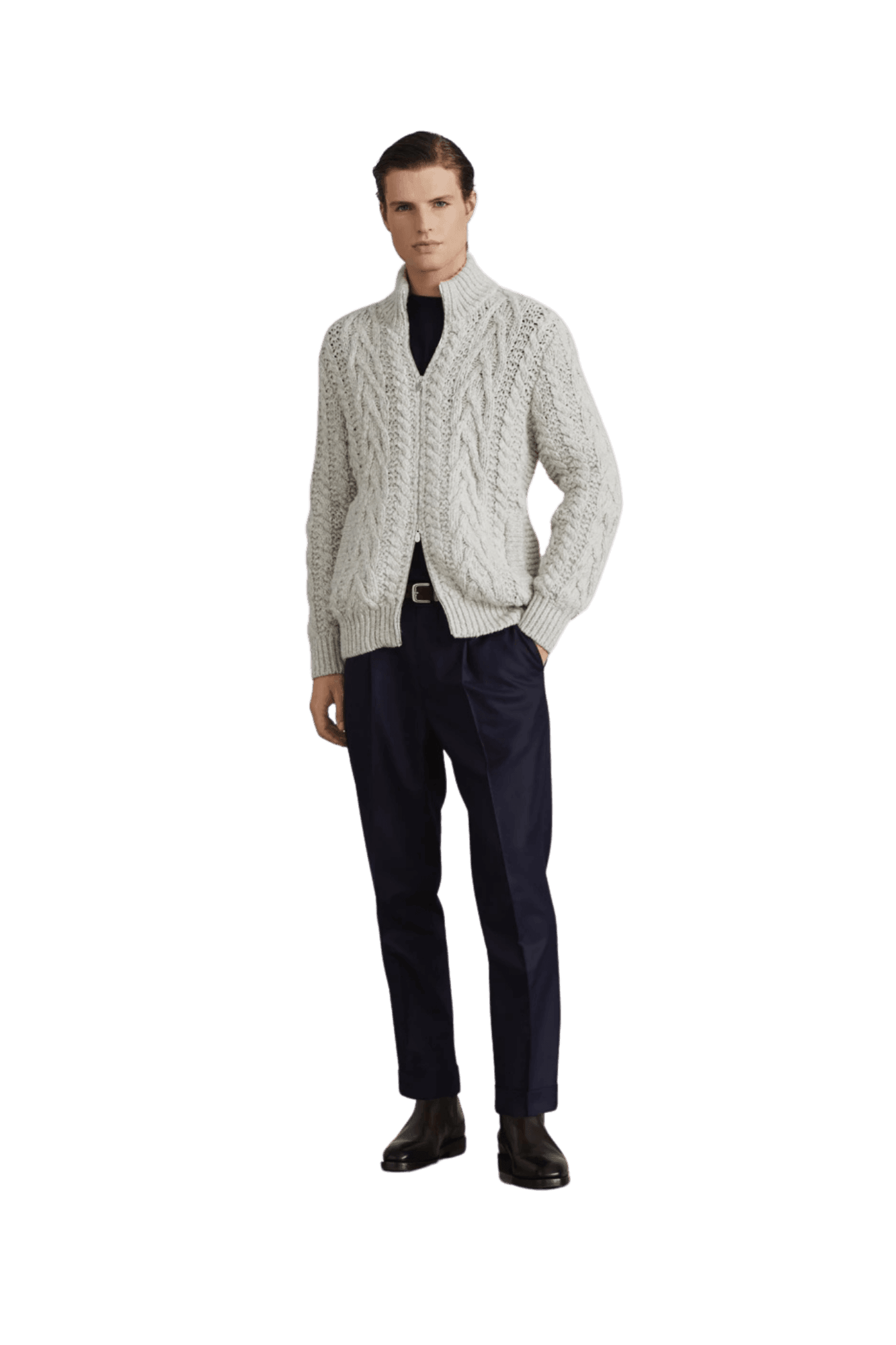 <tc>Brunello Cucinelli</tc> เสื้อยืดคอกลมผ้าคอตตอนเจอร์ซีย์สำหรับผู้ชาย