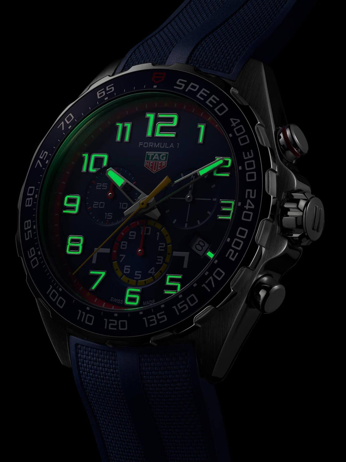 TAG Heuer Formula 1 Chronograph x Red Bull Racing Sonderedition mit Kautschukarmband 43mm Herrenuhr
