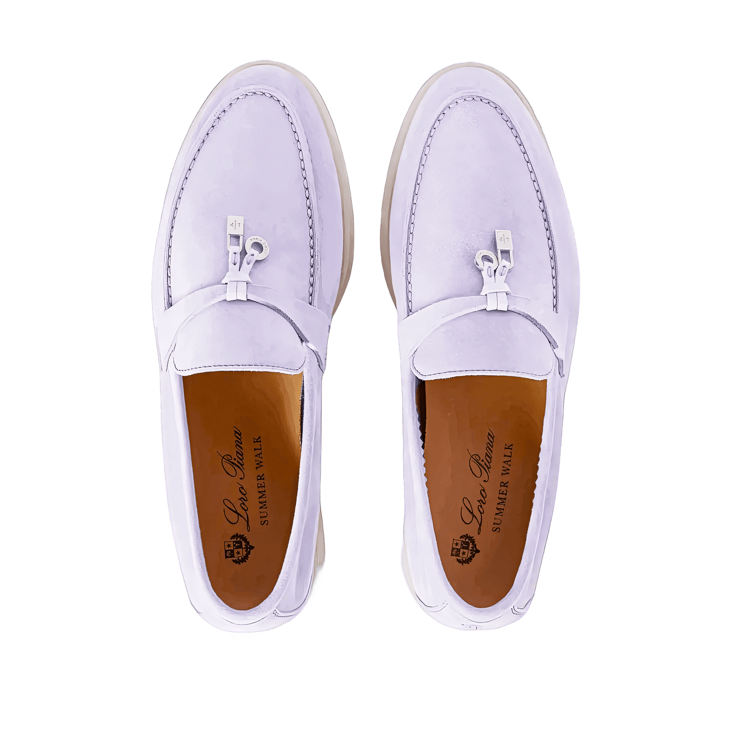 <tc>Loro Piana</tc> حذاء لوفرز صيفي للنساء من تشارمز ووك (جلد سويدي)