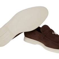 <tc>Loro Piana</tc> حذاء لوفرز صيفي للنساء من تشارمز ووك (جلد سويدي)