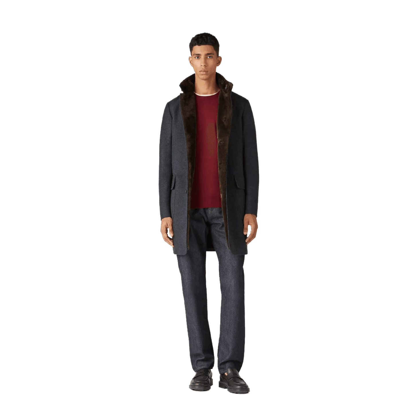 <tc>Loro Piana</tc> Sudadera con cuello redondo superligera para hombre