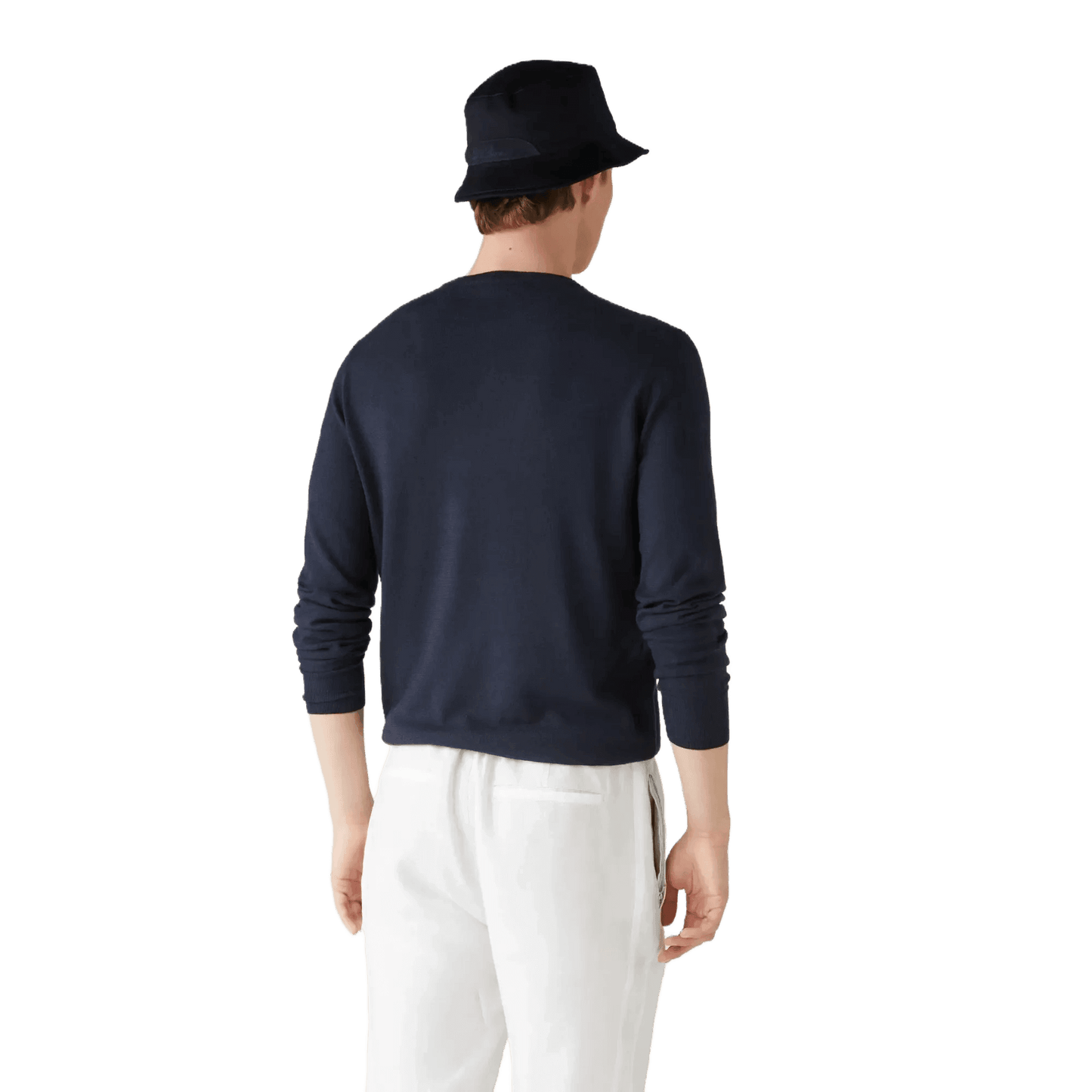 <tc>Loro Piana</tc> Sudadera con cuello redondo superligera para hombre