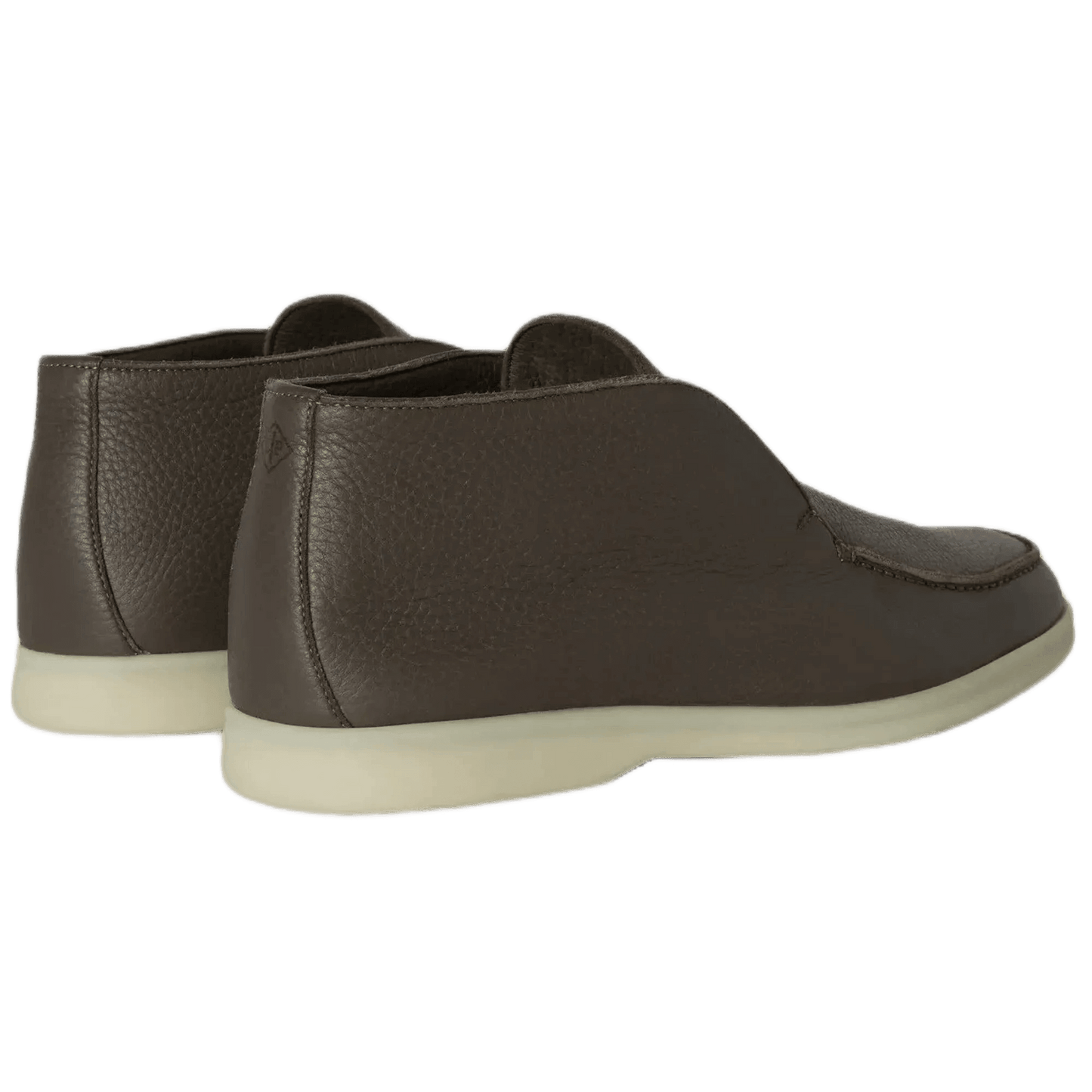 <tc>Loro Piana</tc> Botín de paseo abierto para hombre (piel de ciervo con pelo de castorino)