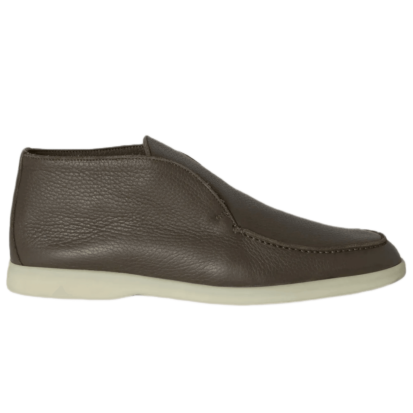 <tc>Loro Piana</tc> Botín de paseo abierto para hombre (piel de ciervo con pelo de castorino)