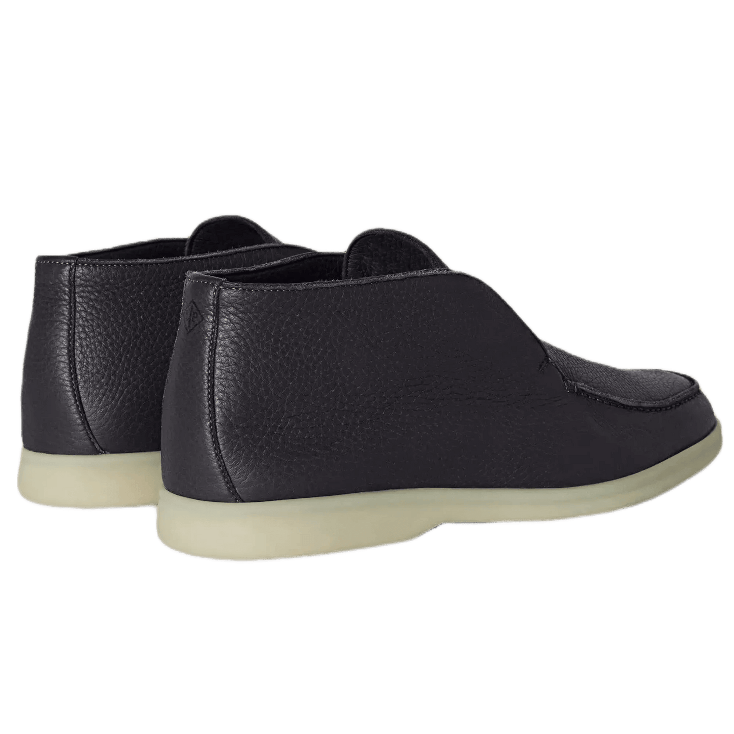 <tc>Loro Piana</tc> Botín de paseo abierto para hombre (piel de ciervo con pelo de castorino)