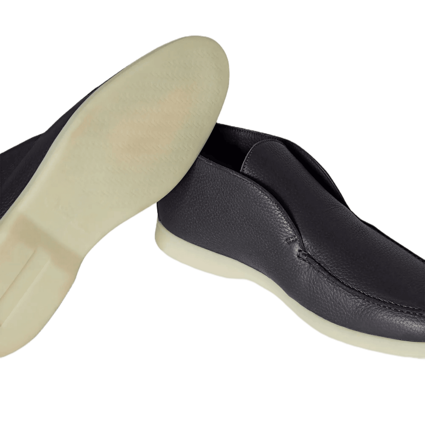 <tc>Loro Piana</tc> Botín de paseo abierto para hombre (piel de ciervo con pelo de castorino)