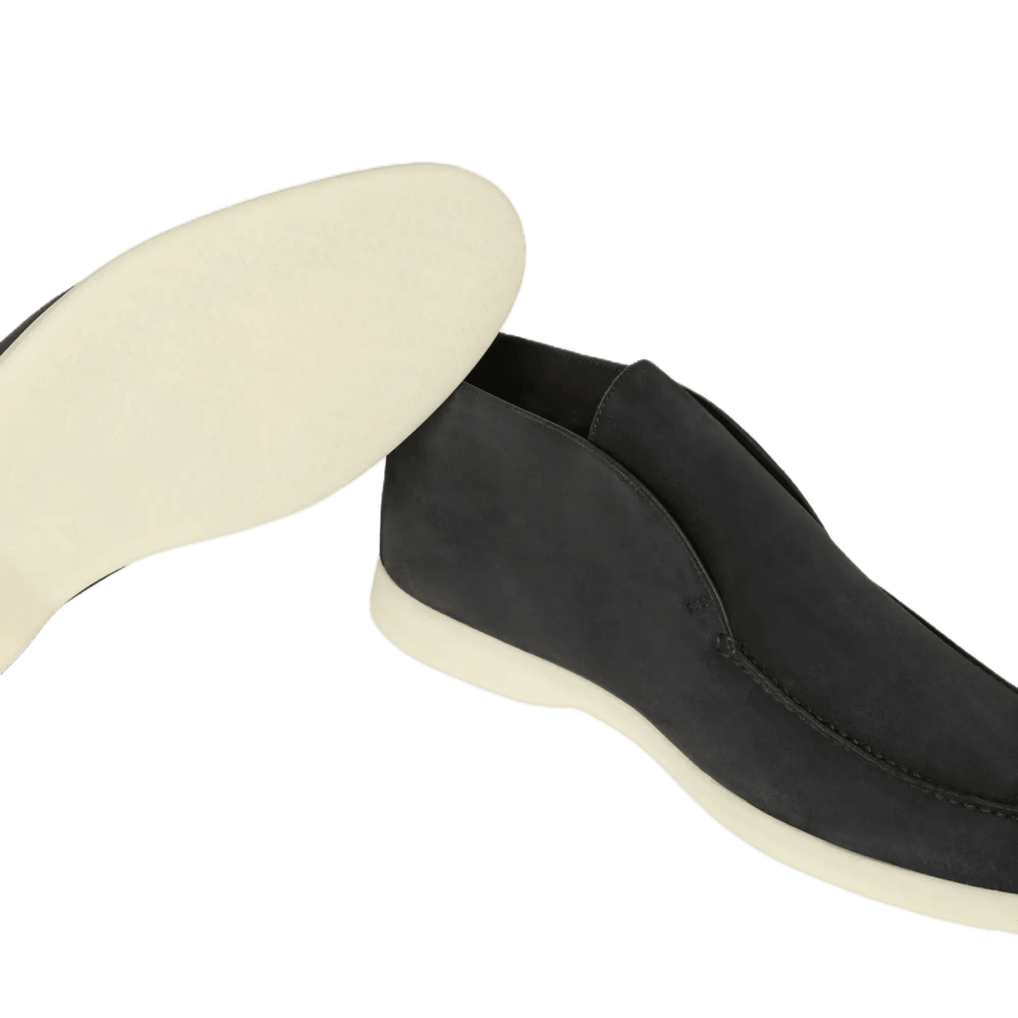 <tc>Loro Piana</tc> Bottines Chukka ouvertes pour homme (daim et fourrure de castor)