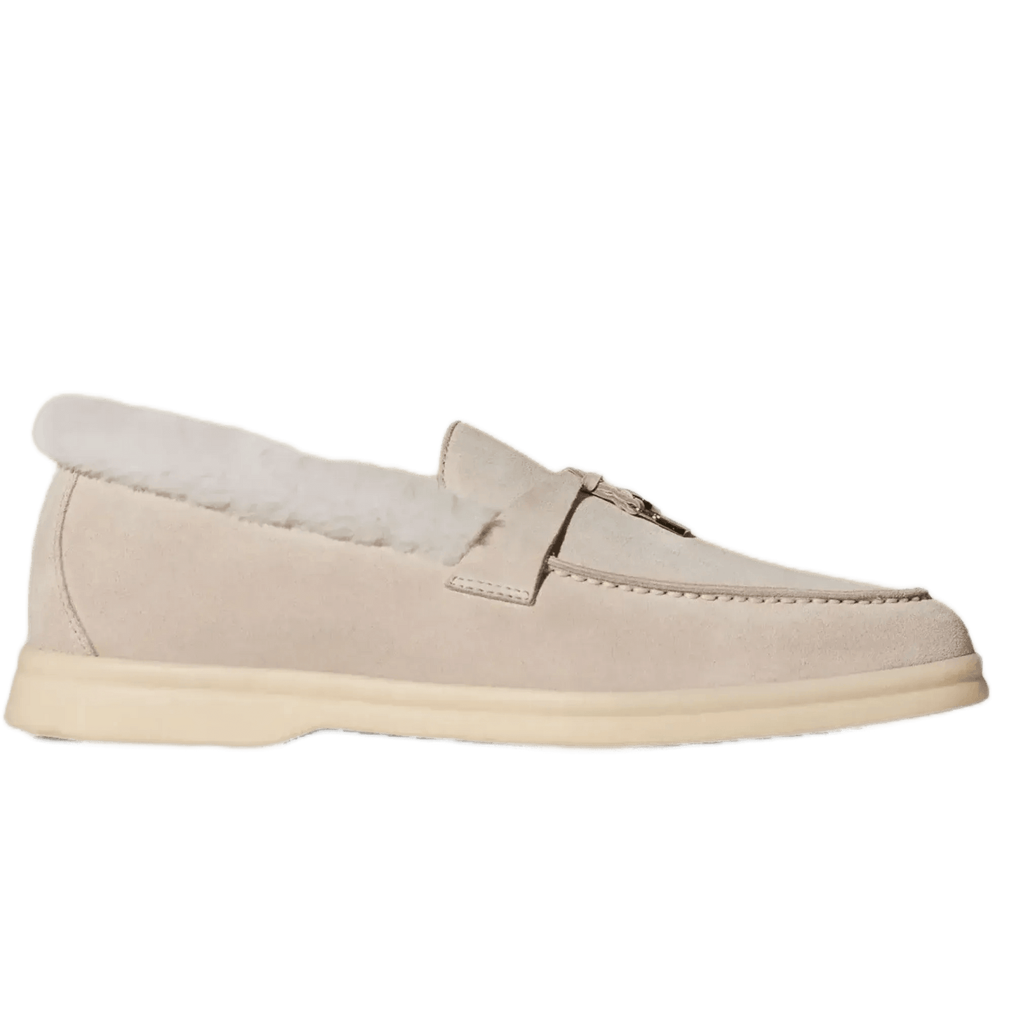 <tc>Loro Piana</tc> Mocasines Summer Charms Walk para mujer (gamuza con pelo de castor)