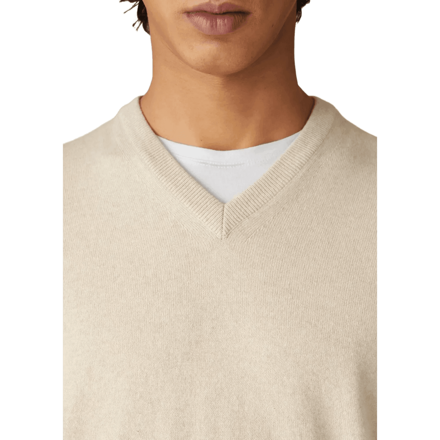 <tc>Loro Piana</tc> Cuello en V clásico para hombre