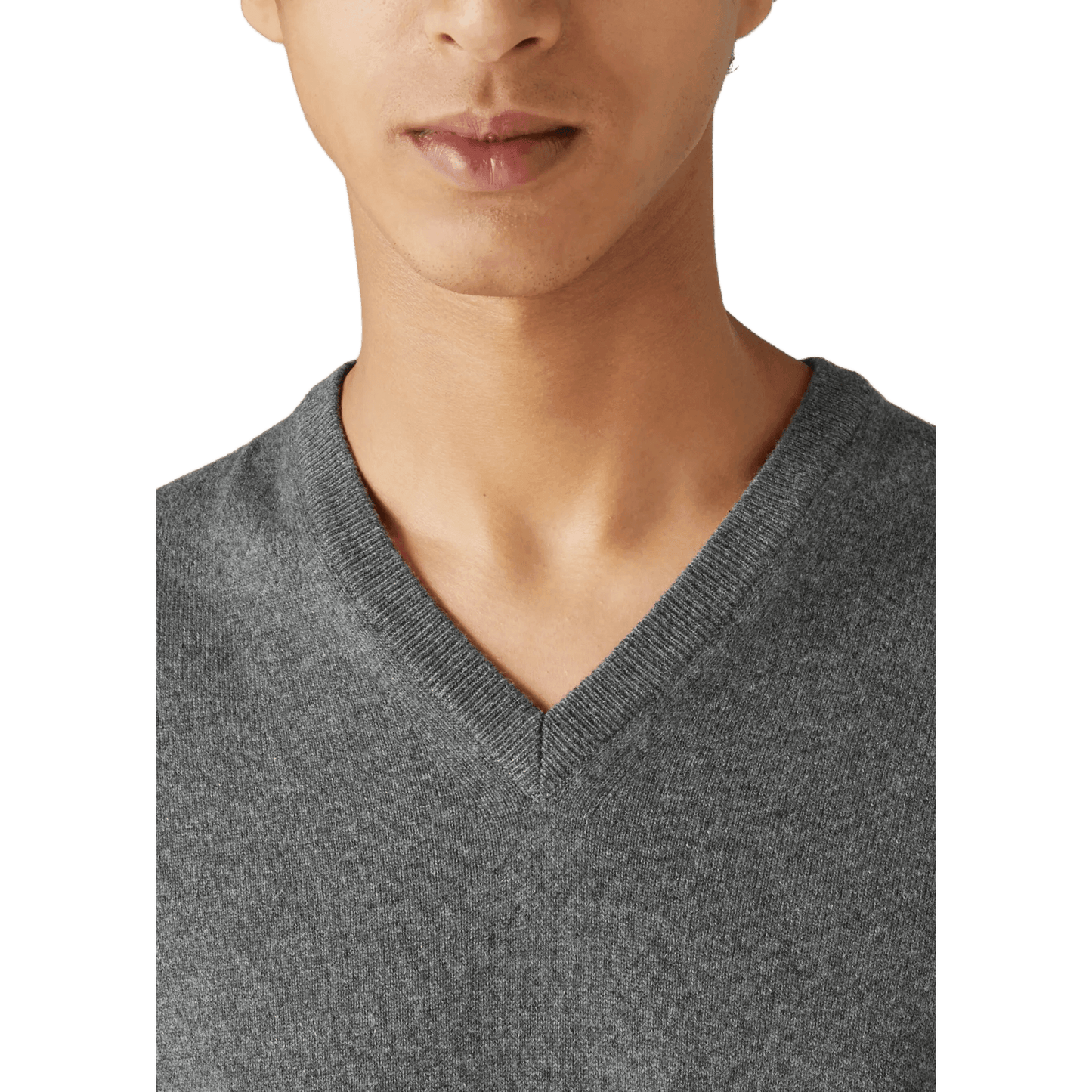 <tc>Loro Piana</tc> Cuello en V clásico para hombre