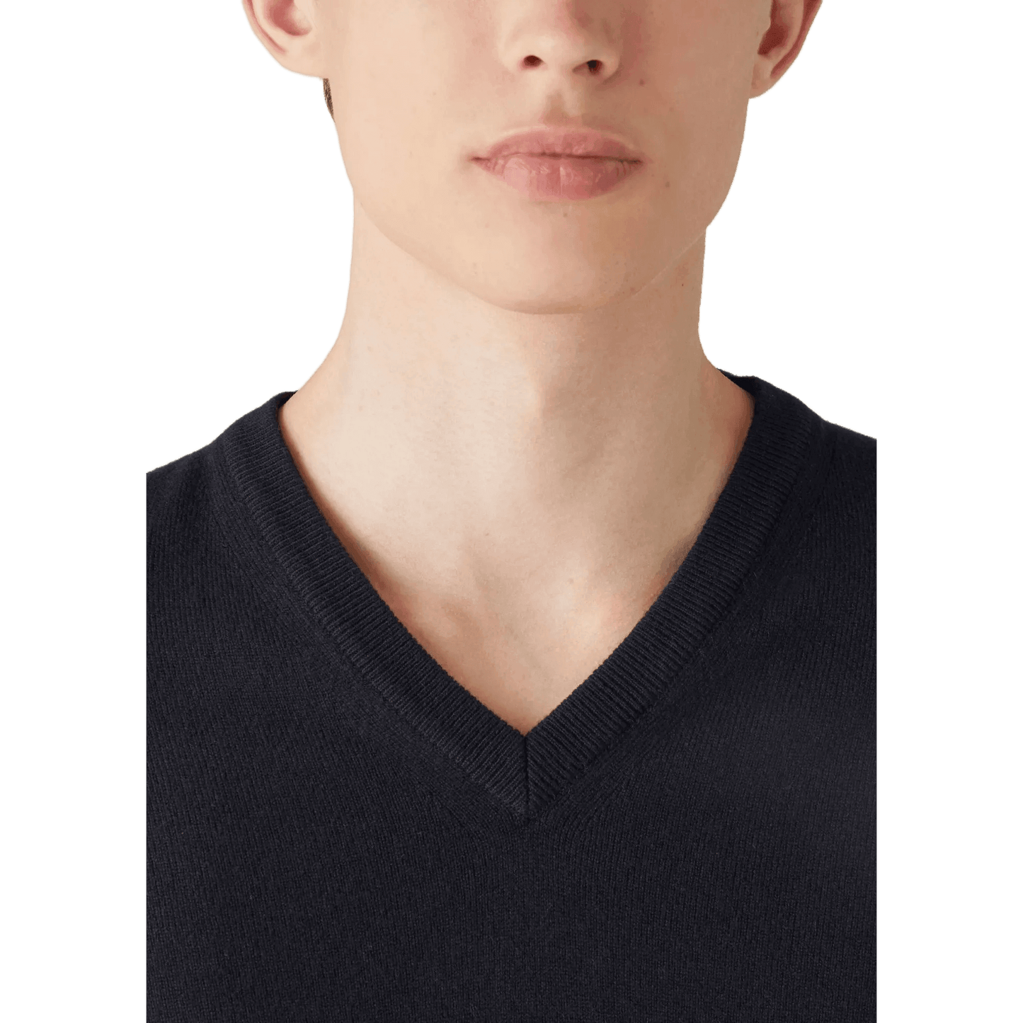<tc>Loro Piana</tc> Cuello en V clásico para hombre
