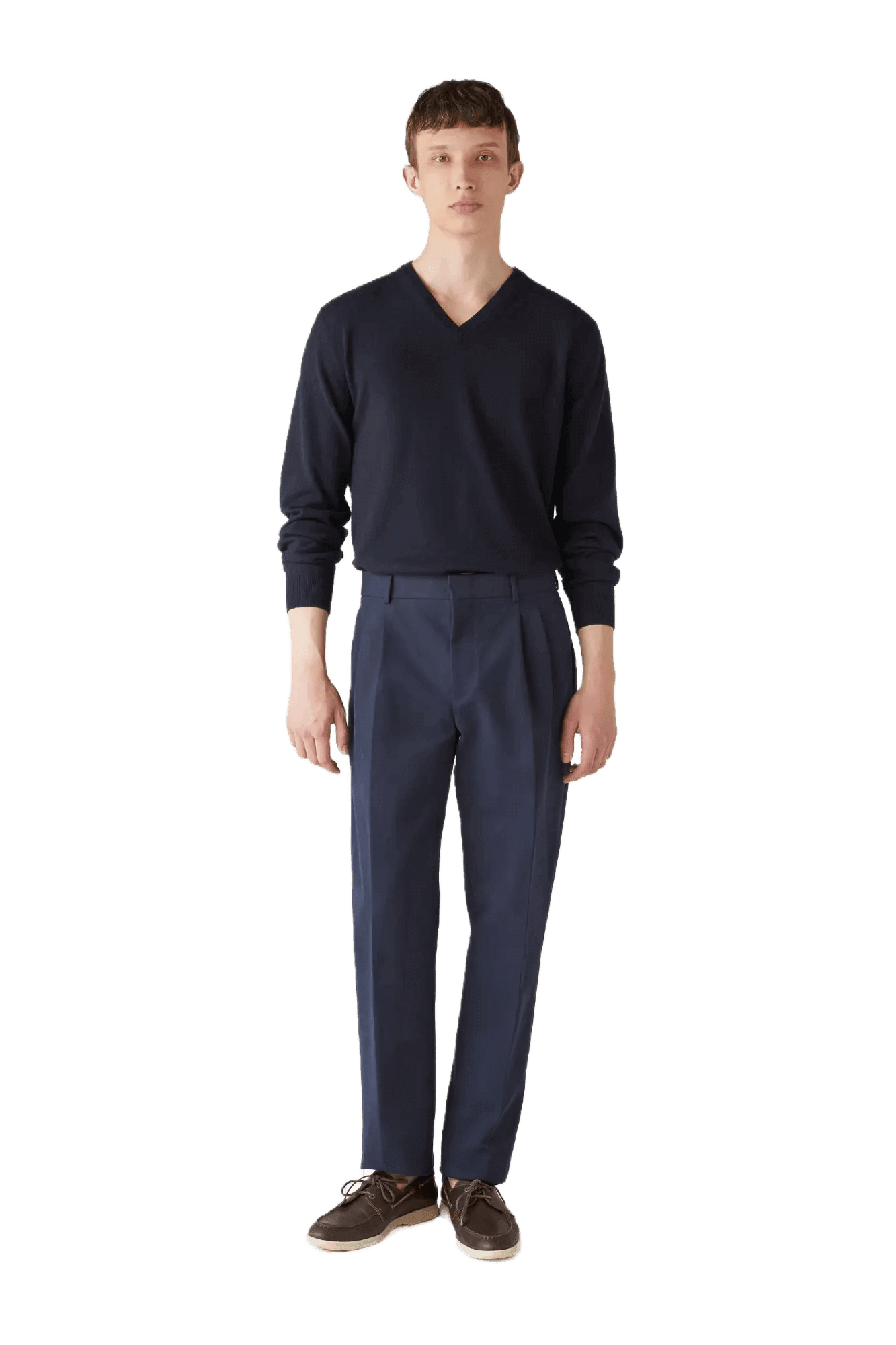 <tc>Loro Piana</tc> Col en V classique pour homme