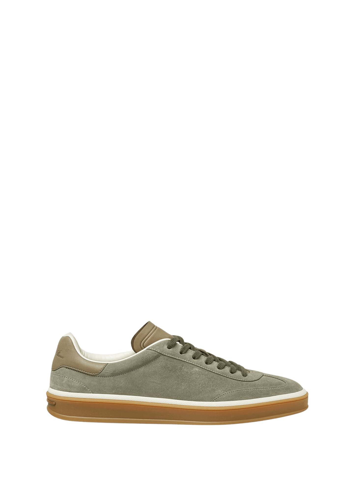<tc>Loro Piana</tc> รองเท้าผ้าใบเทนนิสวอล์คสำหรับผู้ชาย (หนังกลับแบบผ่าหน้า)