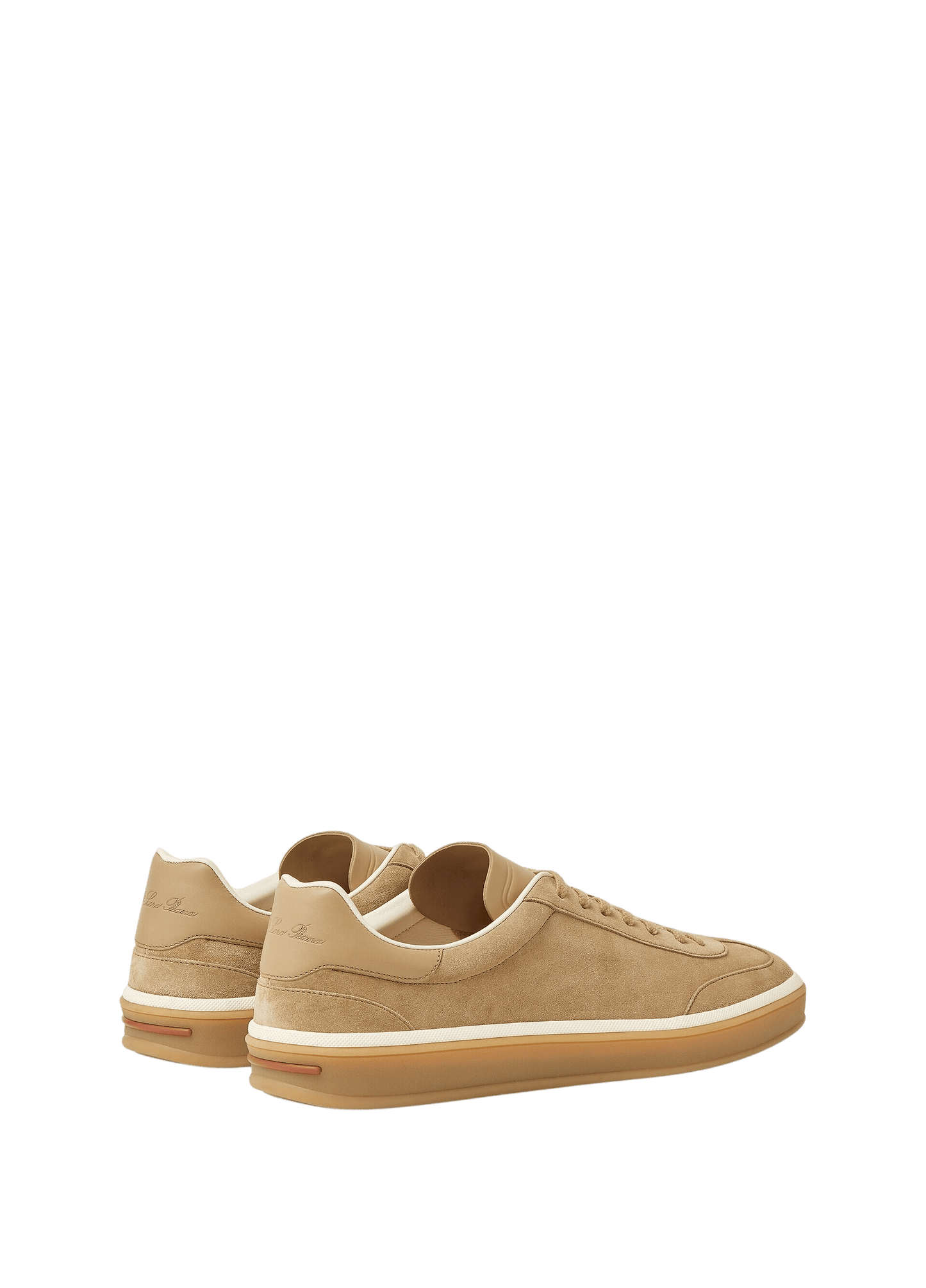 <tc>Loro Piana</tc> รองเท้าผ้าใบเทนนิสวอล์คสำหรับผู้ชาย (หนังกลับแบบผ่าหน้า)