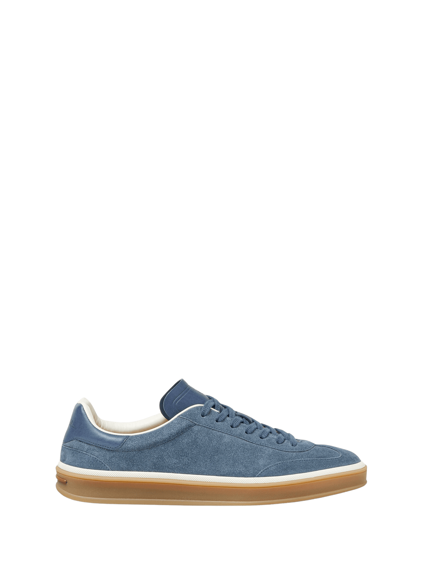 <tc>Loro Piana</tc> รองเท้าผ้าใบเทนนิสวอล์คสำหรับผู้ชาย (หนังกลับแบบผ่าหน้า)