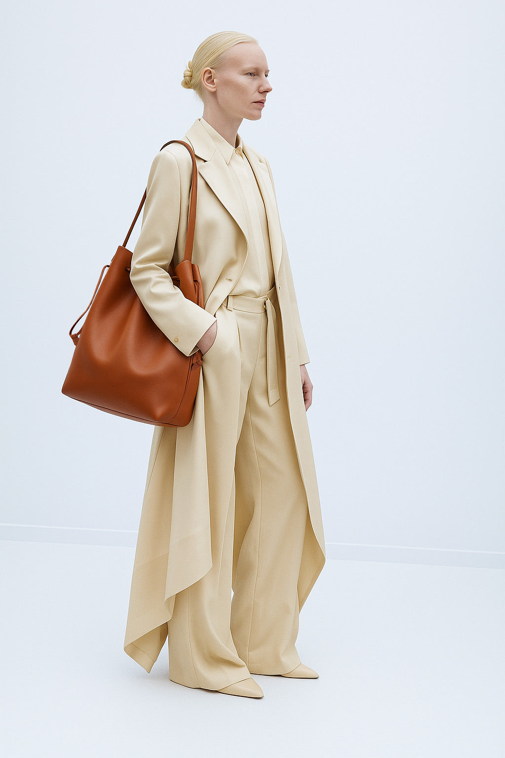 The Row Belvedere Tote Bag in Leather