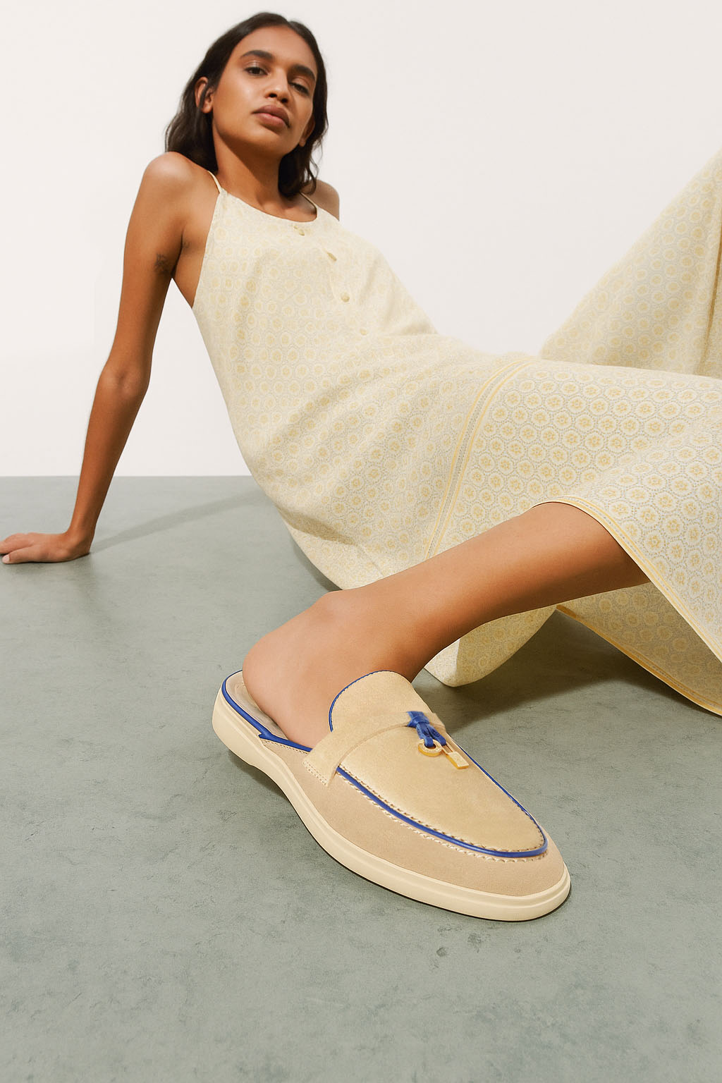 <tc>Loro Piana</tc> Charms Walk Babouche 女士樂福鞋