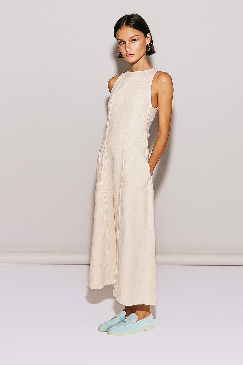 <tc>Loro Piana</tc> 女士夏季 Charms Walk 樂福鞋(絨面革、絨面山羊皮)