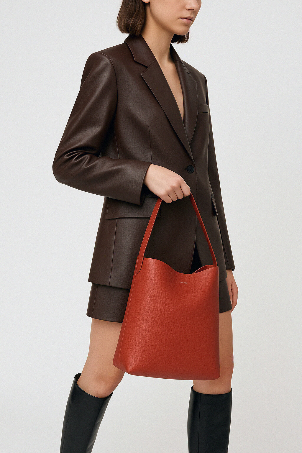 <tc>The Row</tc> Bolso mediano N/S Park Tote de piel