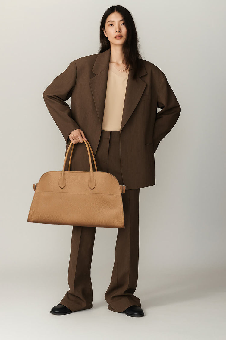 <tc>The Row</tc> Sac Margaux EW en cuir