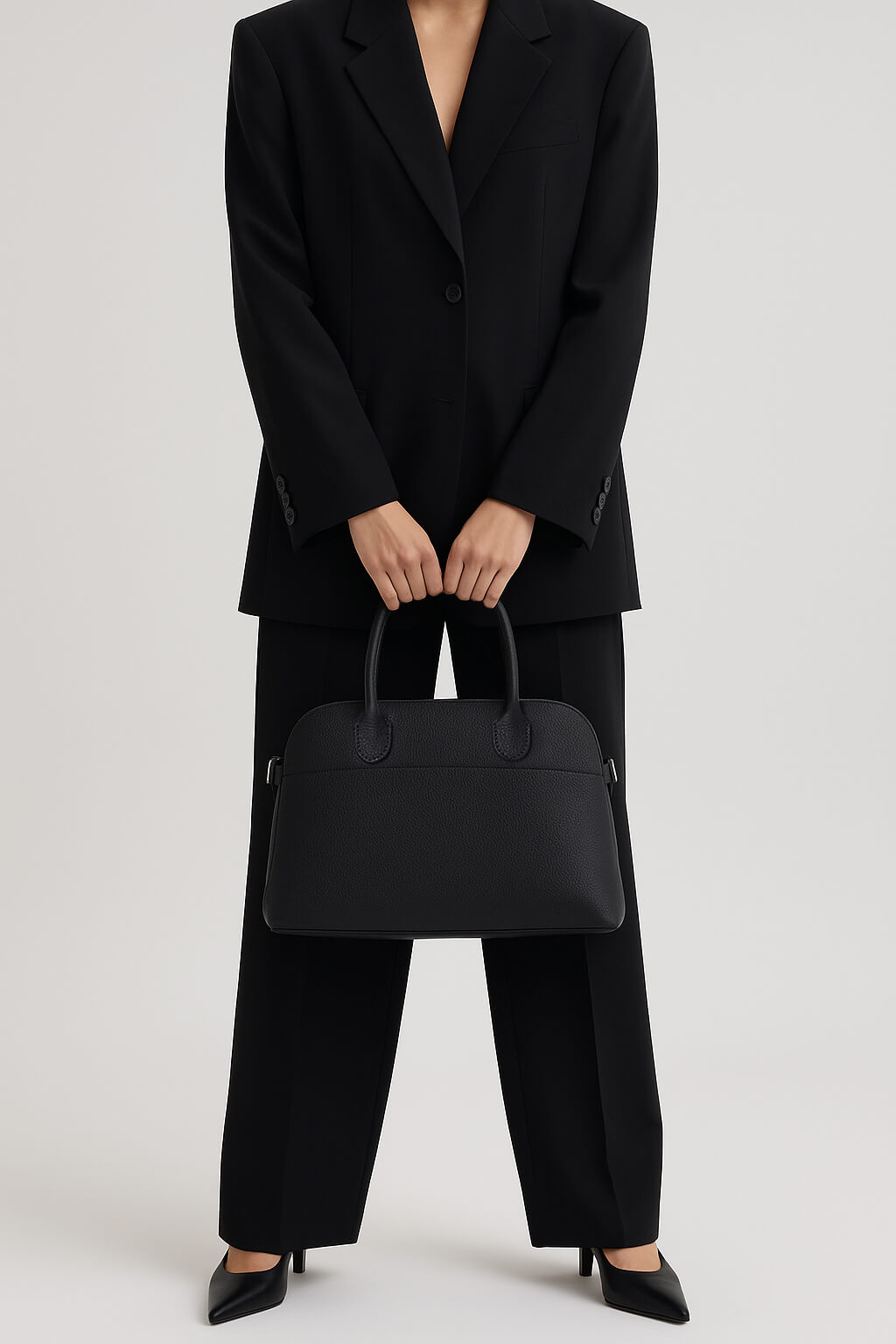 <tc>The Row</tc> Soft Margaux 12 皮革手袋