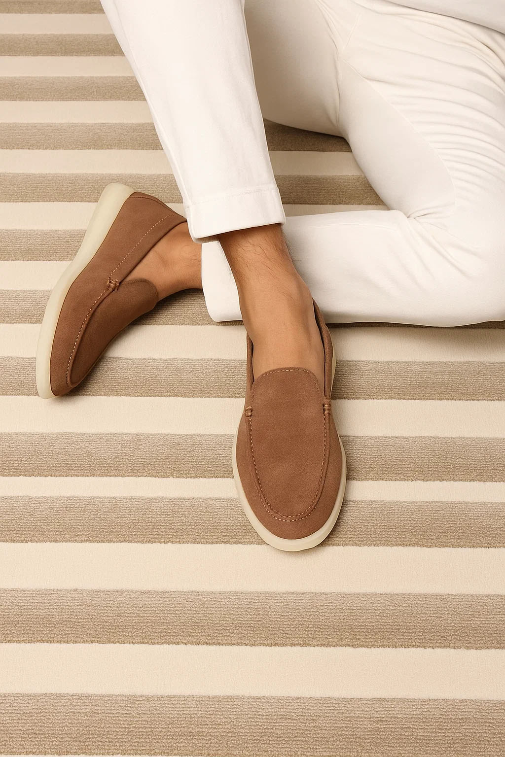 <tc>Loro Piana</tc> حذاء لوفرز صيفي للرجال