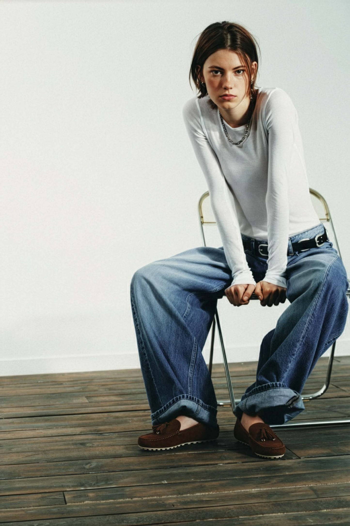 <tc>Loro Piana</tc> 女士圓點鞋底休閒鞋