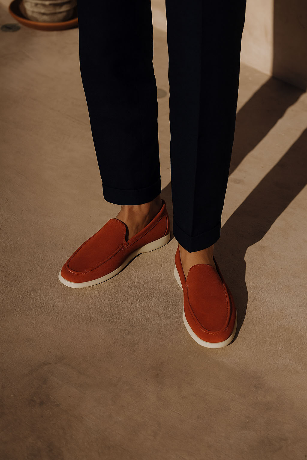 <tc>Loro Piana</tc> حذاء لوفرز صيفي للرجال