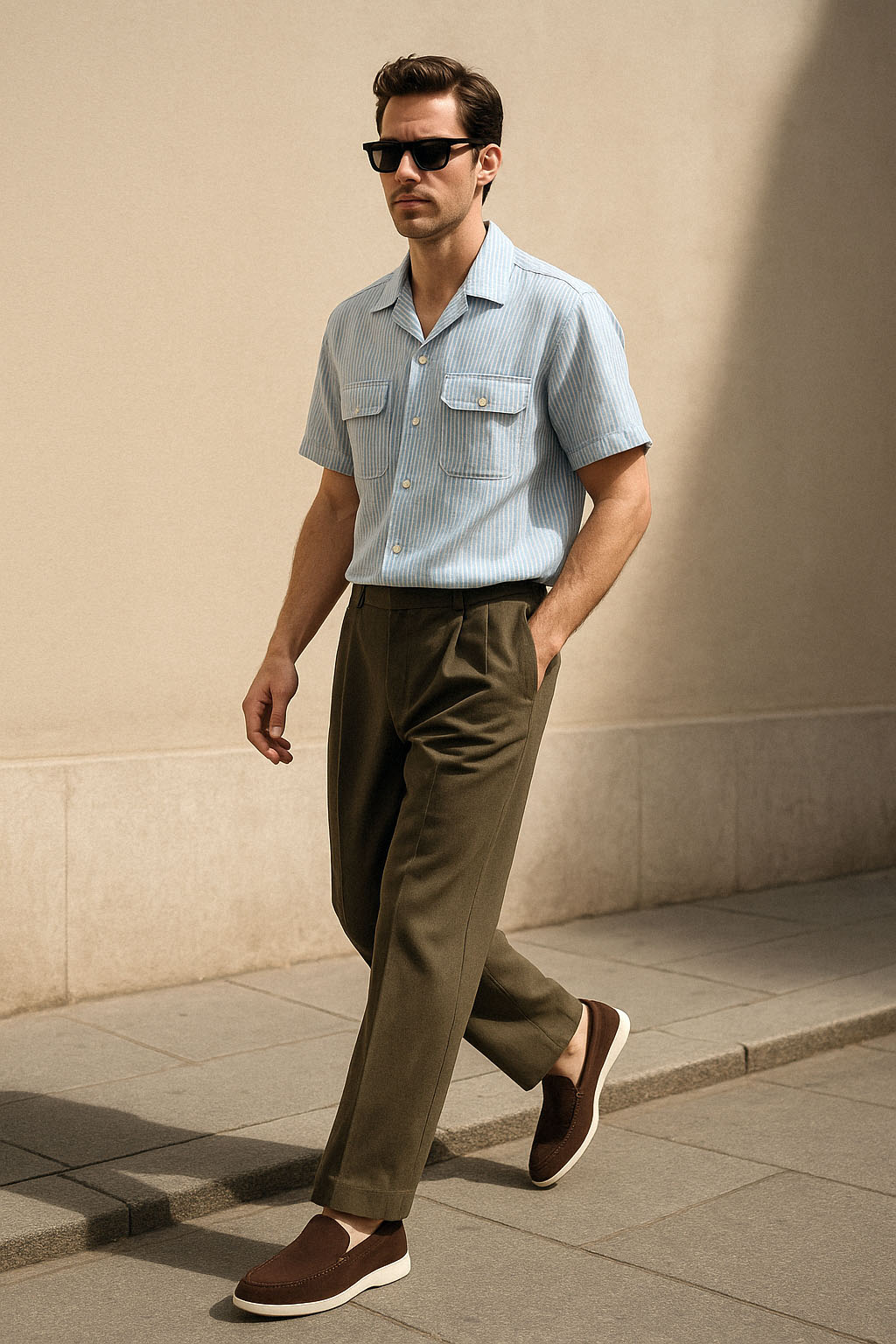 <tc>Loro Piana</tc> حذاء لوفرز صيفي للرجال