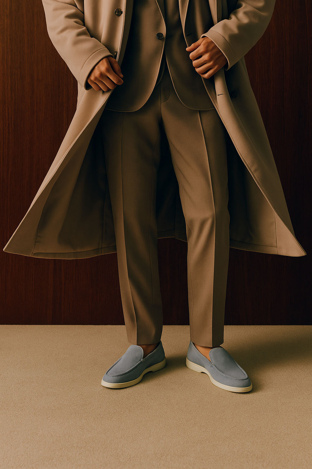 <tc>Loro Piana</tc> حذاء لوفرز صيفي للرجال