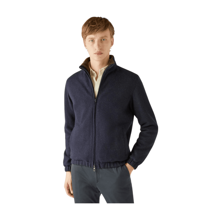 <tc>Loro Piana</tc> Suéter bomber para hombre