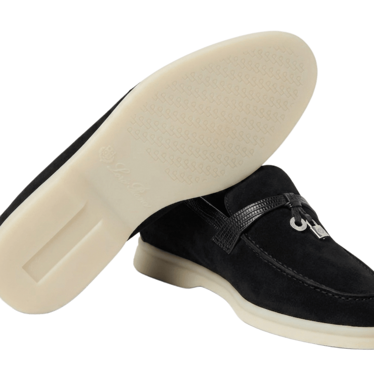 Loro Piana Damen-Loafer Summer Charms Walk (Veloursleder, Echsenleder)