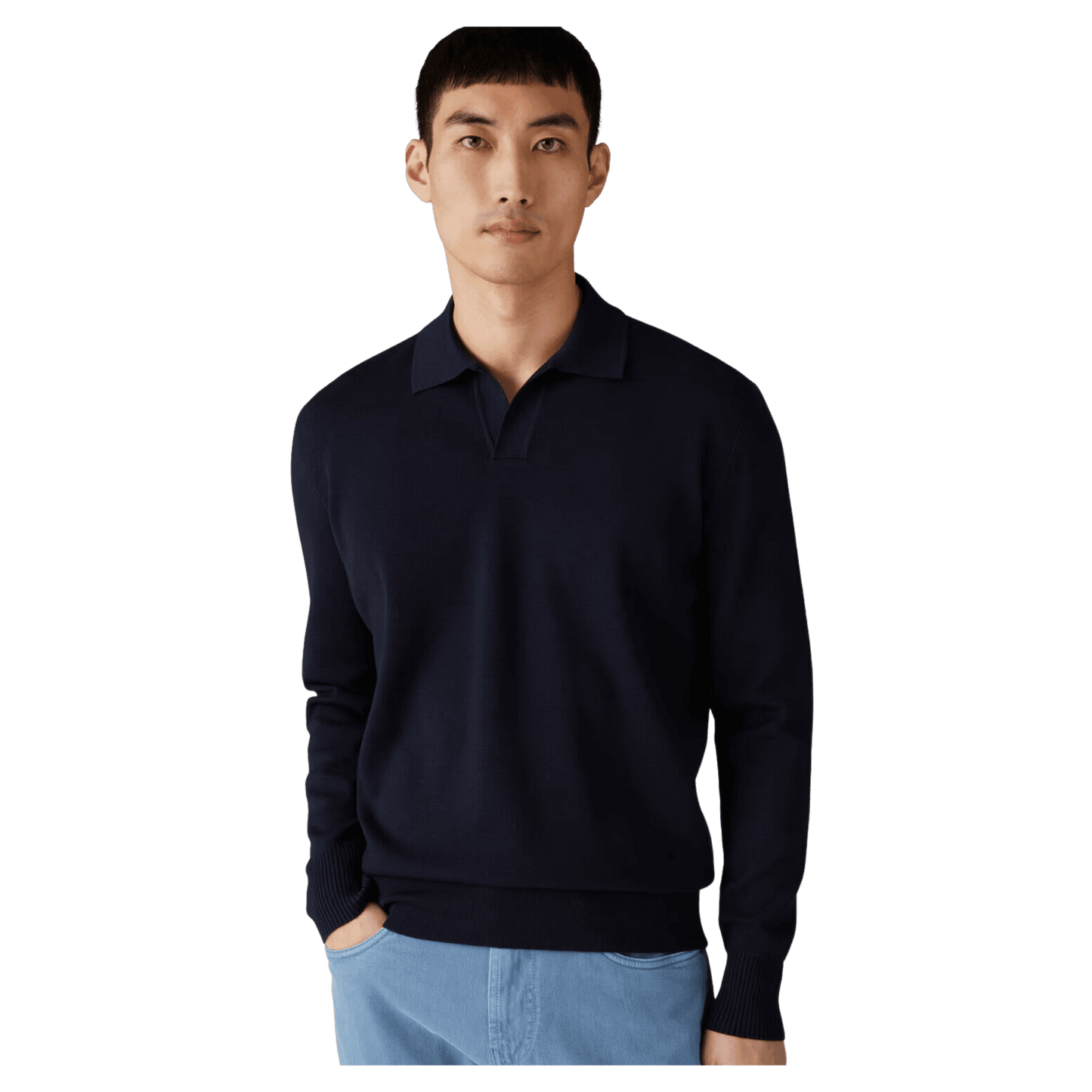 <tc>Loro Piana</tc> 男士無扣 Polo 衫