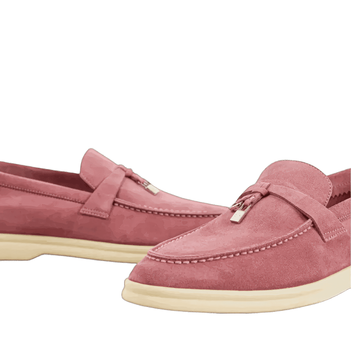 <tc>Loro Piana</tc> حذاء لوفرز صيفي للنساء من تشارمز ووك (جلد سويدي)