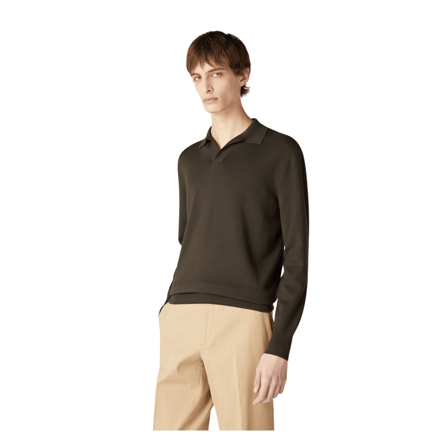 <tc>Loro Piana</tc> 男士無扣 Polo 衫