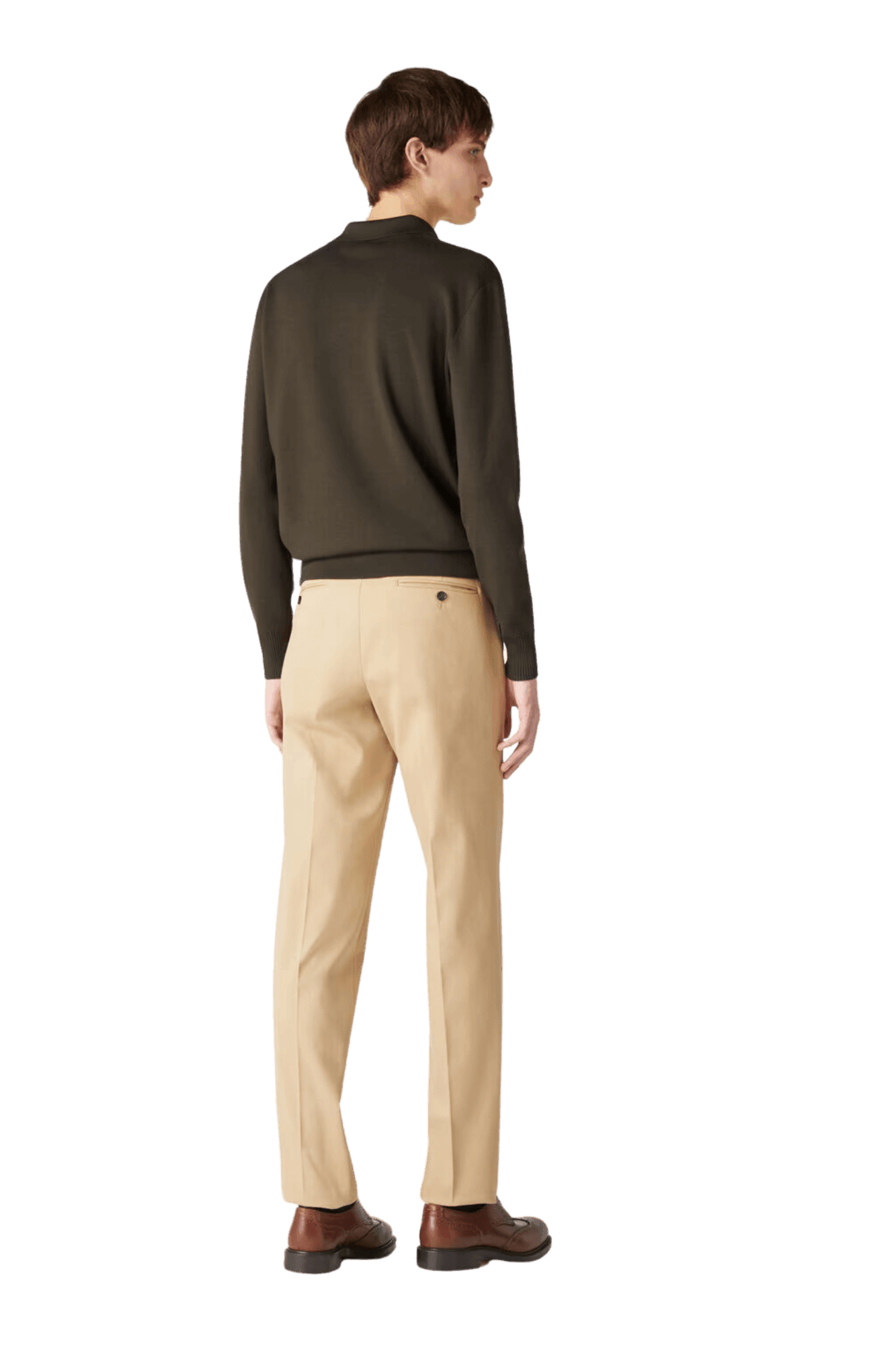 قميص بولو Buttonless للرجال من Loro Piana