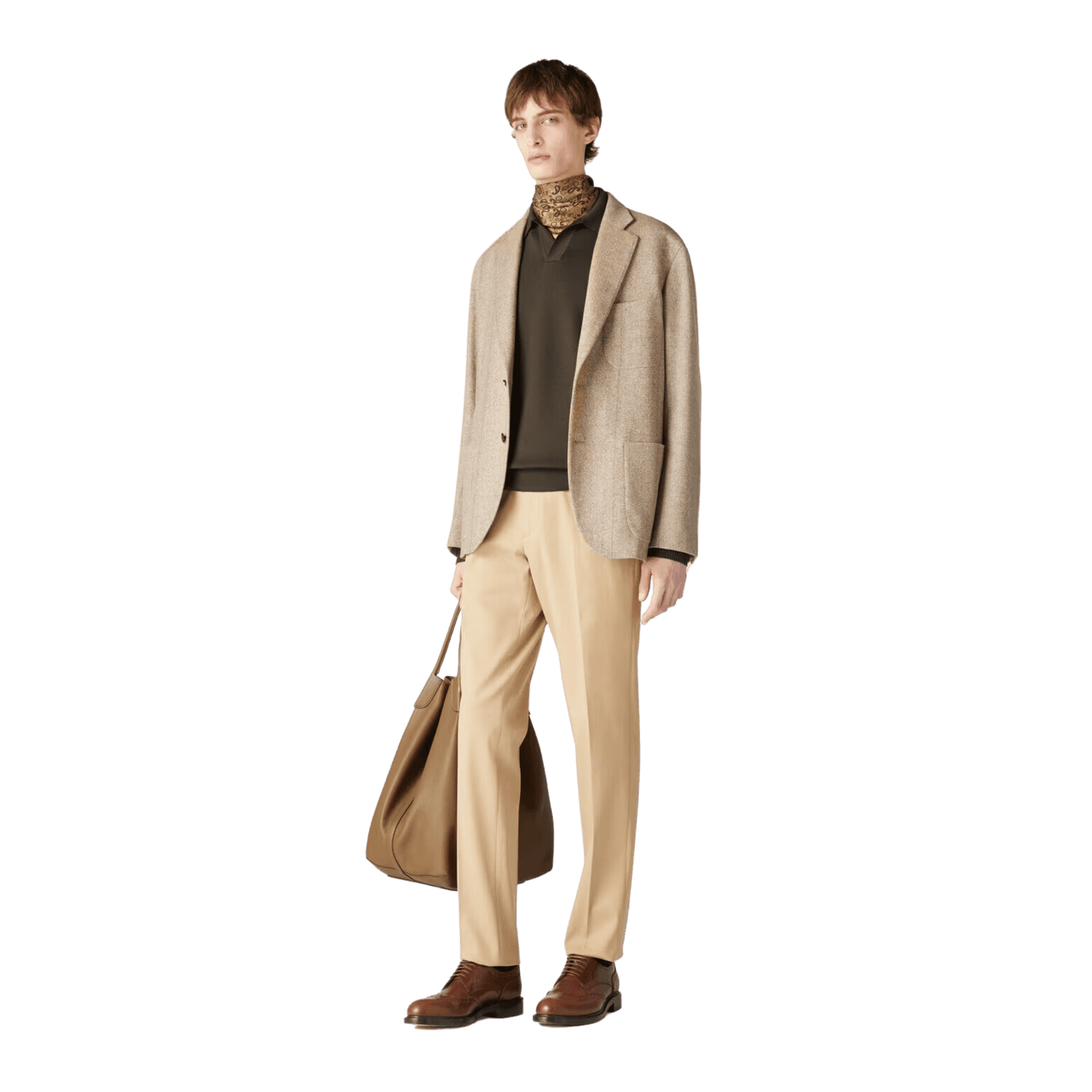 <tc>Loro Piana</tc> 男士無扣 Polo 衫