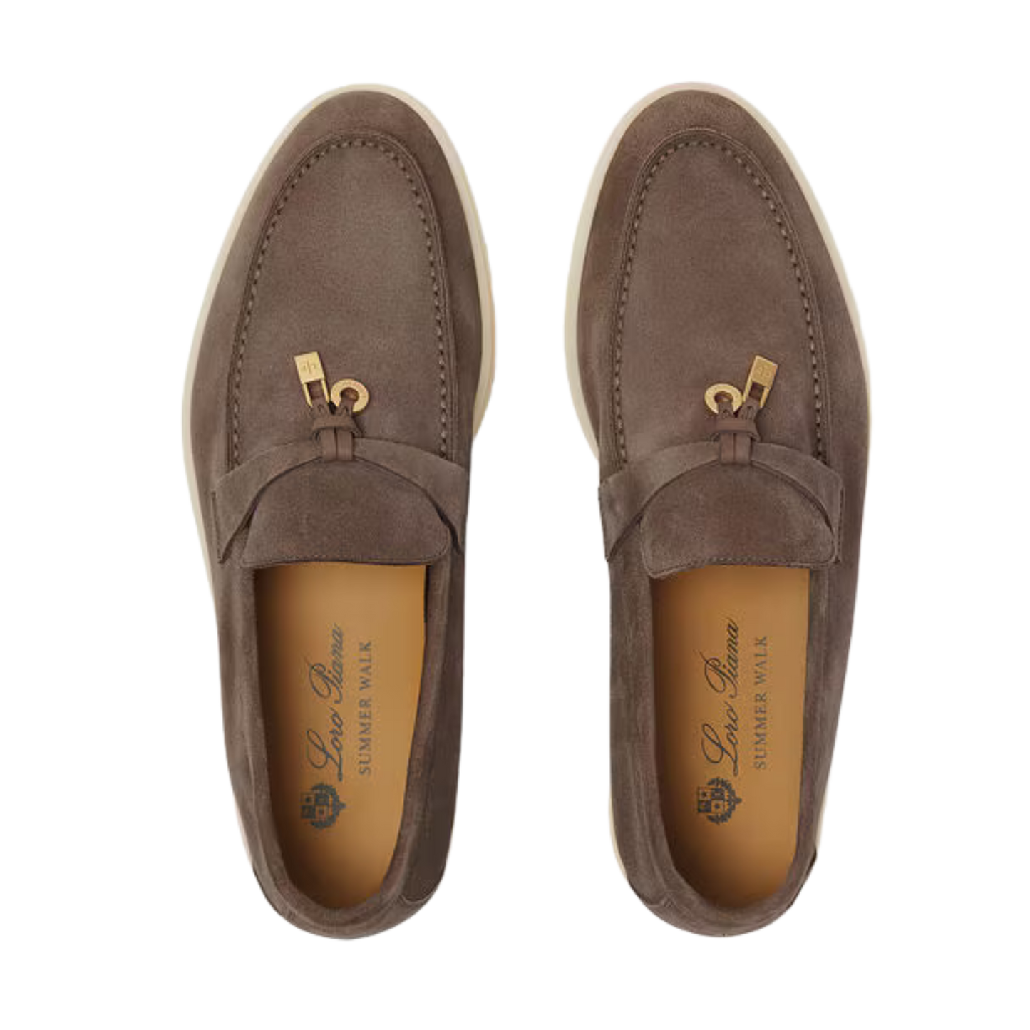 <tc>Loro Piana</tc> حذاء لوفرز صيفي للنساء من تشارمز ووك (جلد سويدي)