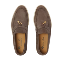 <tc>Loro Piana</tc> حذاء لوفرز صيفي للنساء من تشارمز ووك (جلد سويدي)
