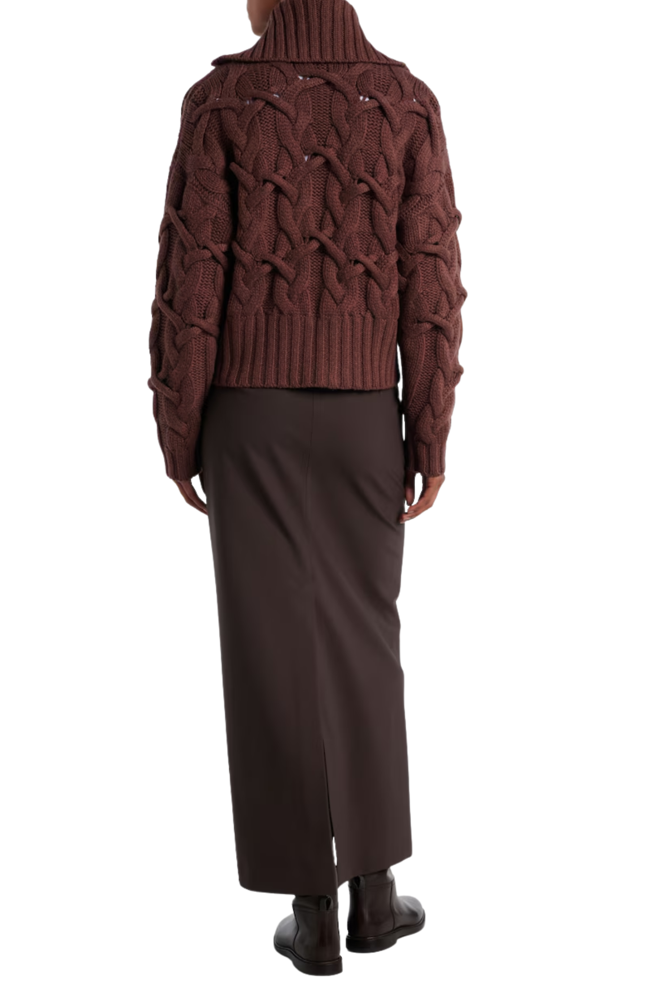 Brunello Cucinelli Women's Crisscross Cable Cardigan in Cashmere Feather Yarn